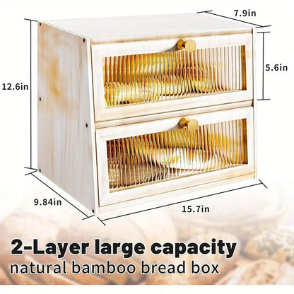 Vintage Bread box, Antique bread bin container storage for Kitchen Countertop for Kitchen Countertop