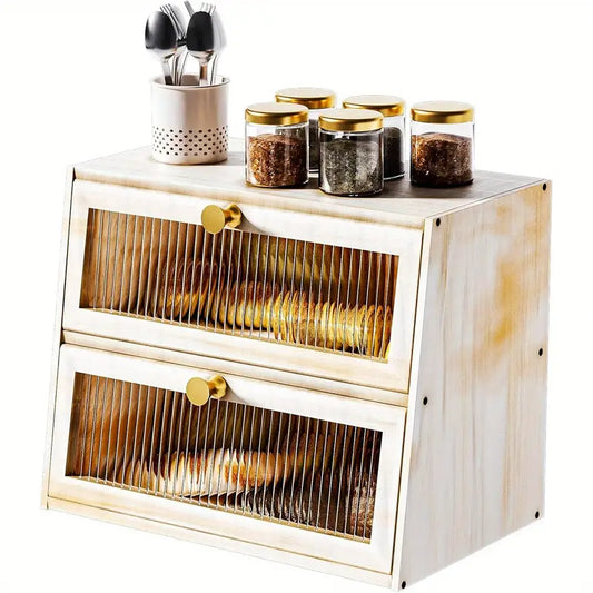 Vintage Bread box, Antique bread bin container storage for Kitchen Countertop for Kitchen Countertop