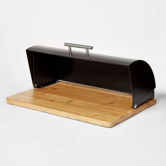 Bread box Container, Stainless Steel Bread Bin, Metal Bread Box Container Storage for Kitchen Countertop